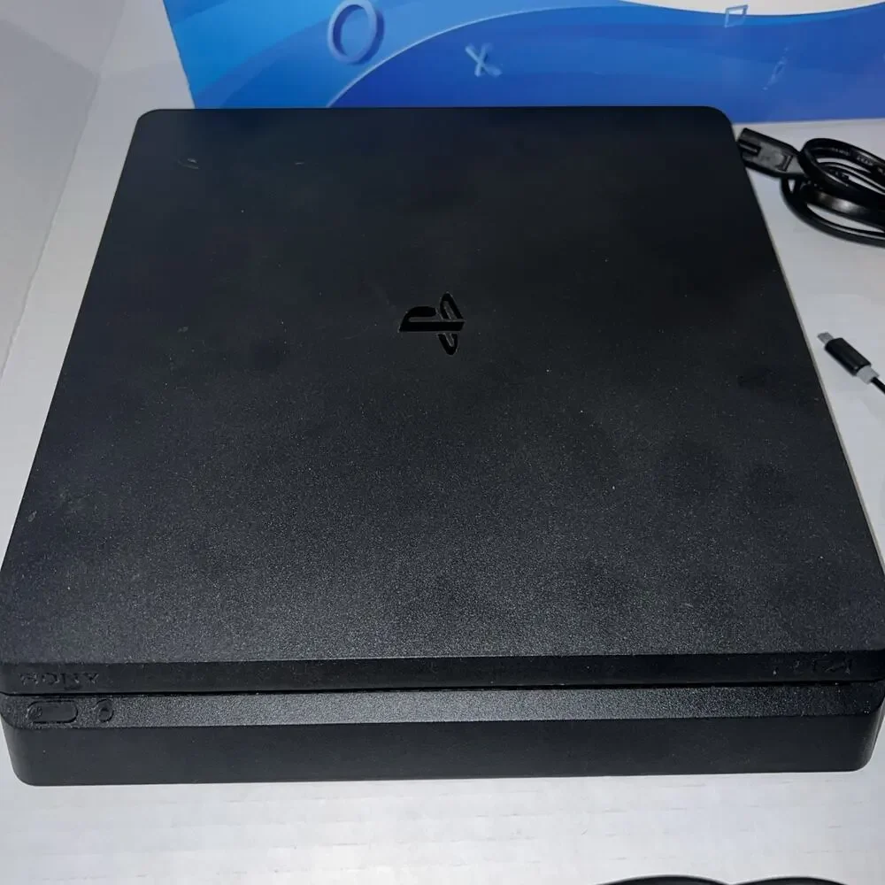 Sony PlayStation 4 Slim 1TB Black PS4 Console CUH-2215B -CLEAN WORKS TESTED-CIB